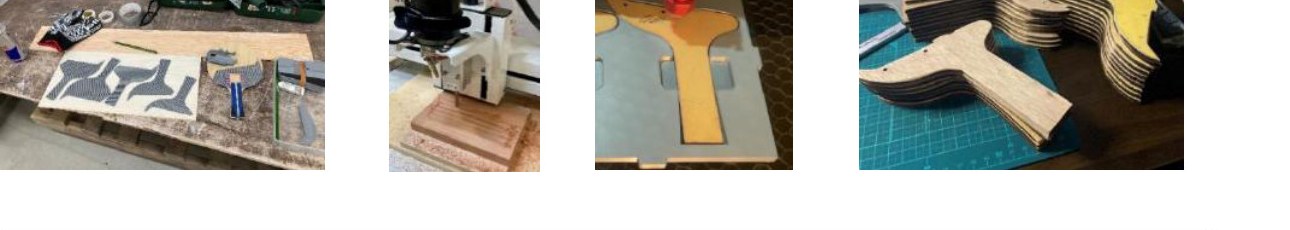 Crafting the wooden blade with precision CNC tools