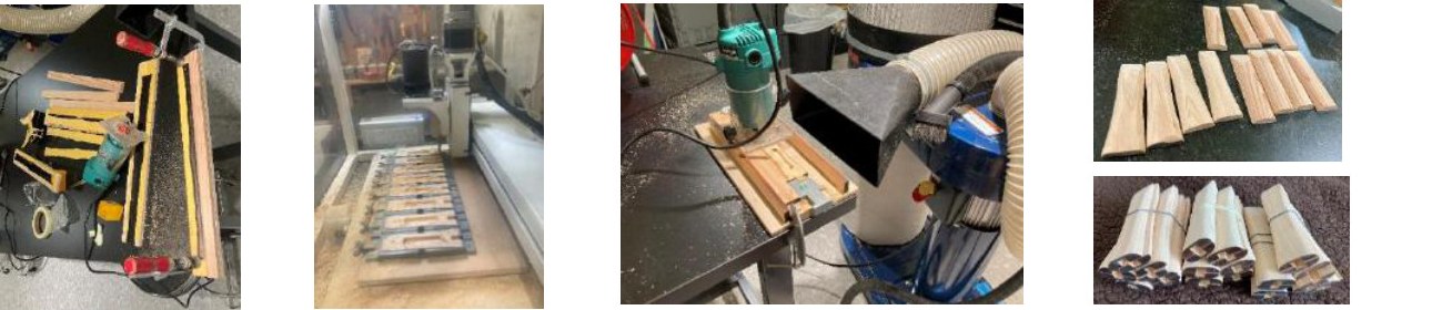 Crafting the wooden handle and grip