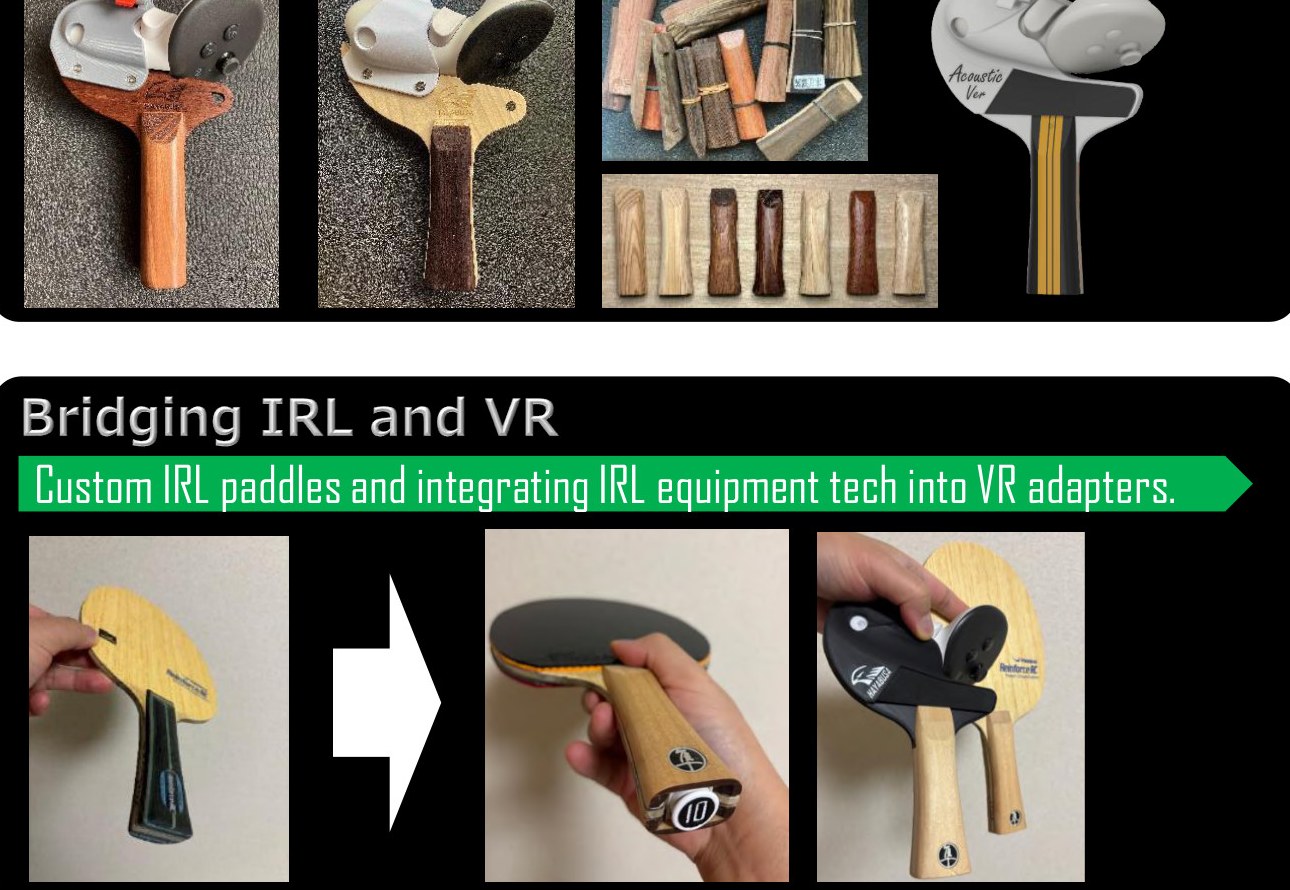 Ongoing experiments — custom IRL paddles and more wood grip options