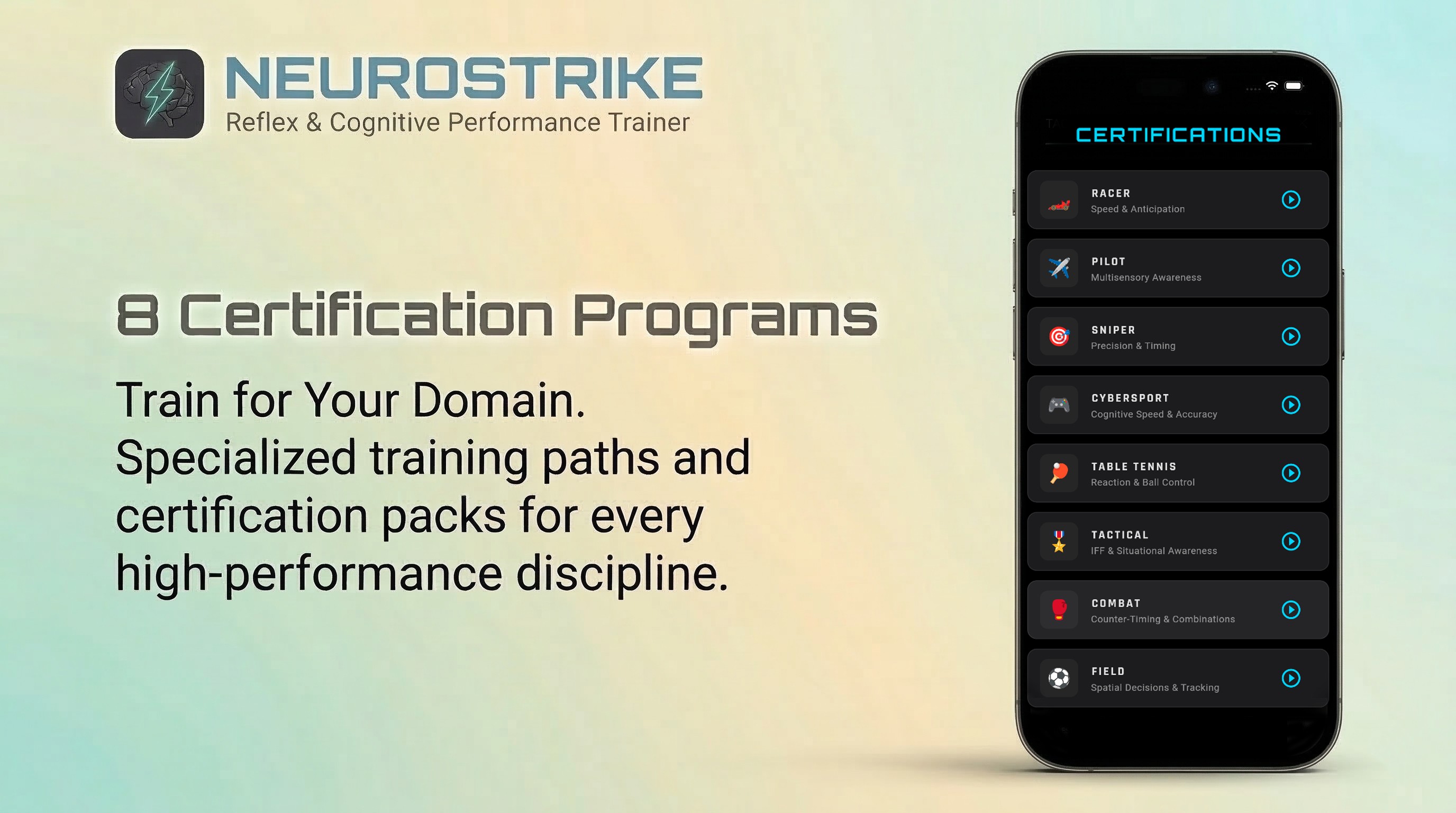 8 Certification Packs — NeuroStrike